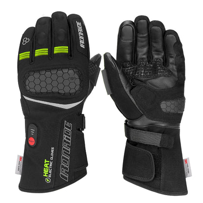 Removable batteries allow safe cleaning, and spot-cleanable surfaces make the gloves easy to maintain.
