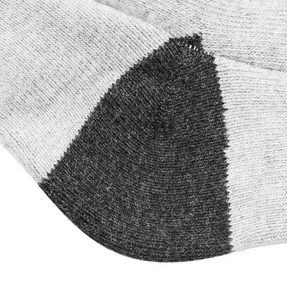Close-up of Savior Heated Socks showing the cushioned heel and contrast design for enhanced comfort.