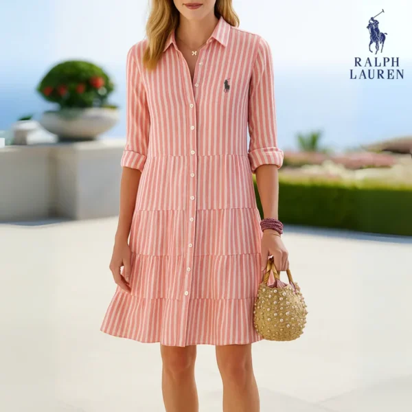 Robe Chemise à Rayures – DESTOCKAGE – Image 5